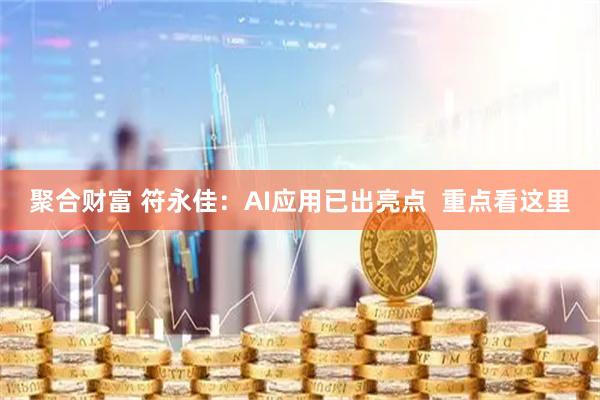 聚合财富 符永佳：AI应用已出亮点  重点看这里